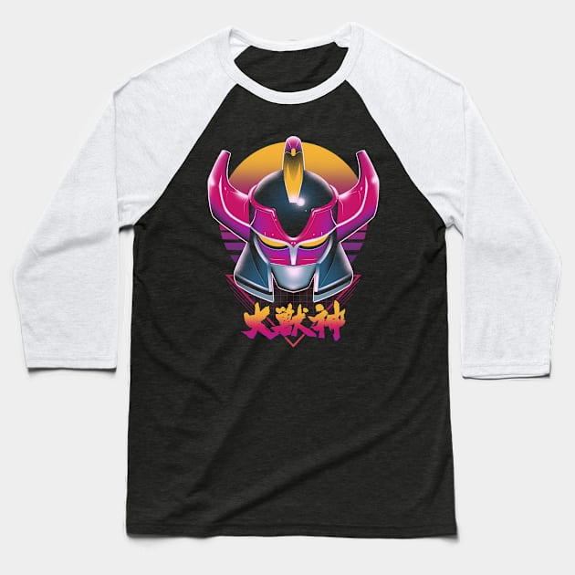 Retro Zord Baseball T-Shirt by ddjvigo